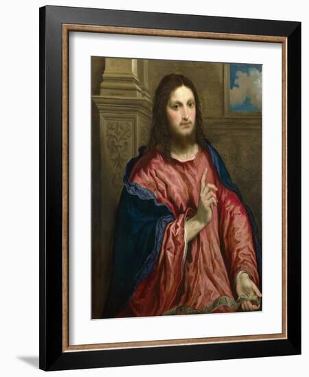 Christ as the Light of the World, C. 1550-Paris Bordone-Framed Giclee Print