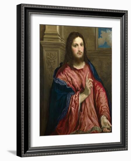 Christ as the Light of the World, C. 1550-Paris Bordone-Framed Giclee Print