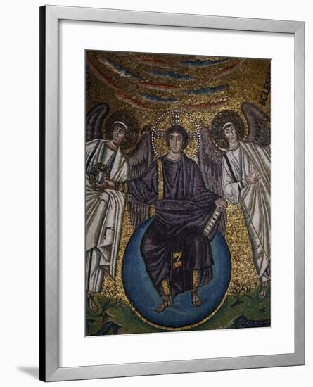 Christ as the Redeemer and Two Archangels-null-Framed Giclee Print