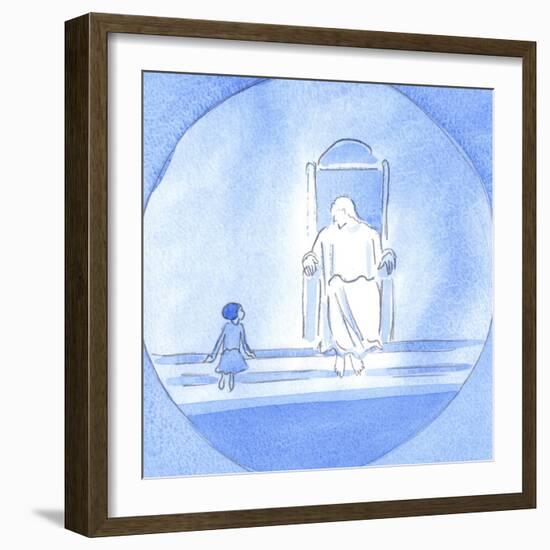 Christ Asked Me to Speak like an Ignorant Child, but One Who is close to Him because of Faith, Repe-Elizabeth Wang-Framed Giclee Print