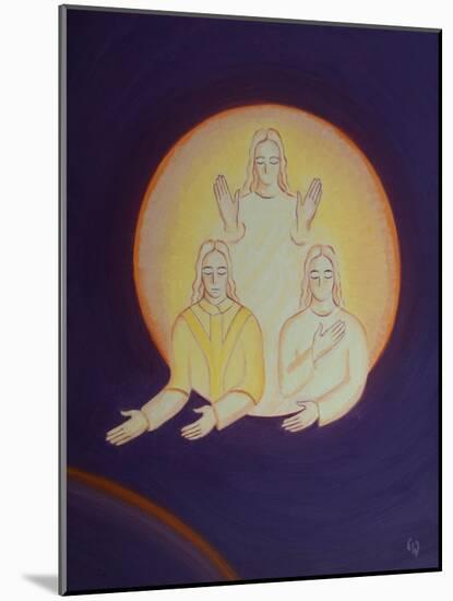 Christ Asks How Many of Us on this Earth below Truly Love the Persons of the Holy Trinity, 2002 (Oi-Elizabeth Wang-Mounted Giclee Print