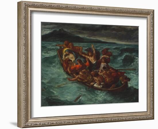 Christ Asleep during the Tempest, c.1853-Eugene Delacroix-Framed Giclee Print