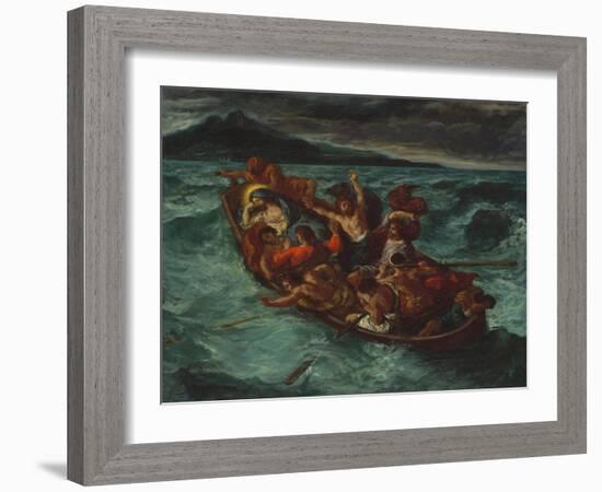 Christ Asleep during the Tempest, c.1853-Eugene Delacroix-Framed Giclee Print