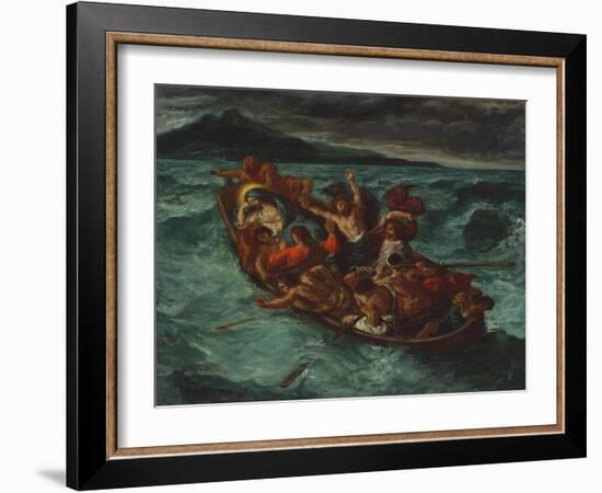 Christ Asleep during the Tempest, c.1853-Eugene Delacroix-Framed Giclee Print