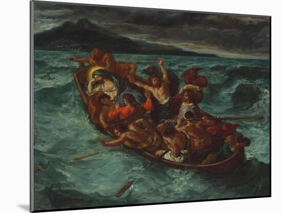 Christ Asleep during the Tempest, c.1853-Eugene Delacroix-Mounted Giclee Print