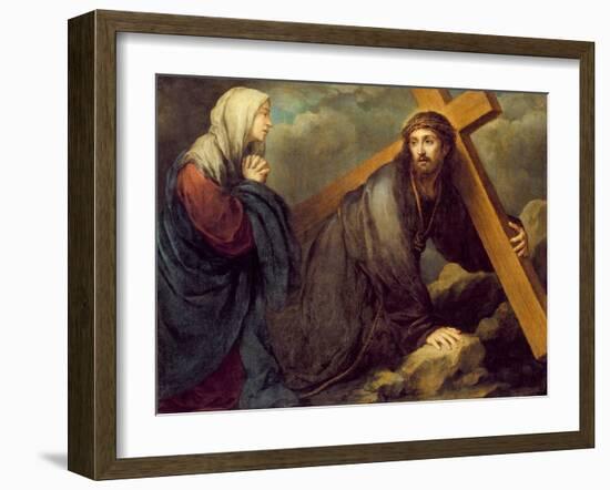 Christ at Calvary-Bartolome Esteban Murillo-Framed Giclee Print