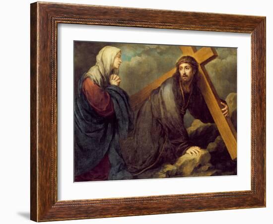 Christ at Calvary-Bartolome Esteban Murillo-Framed Giclee Print