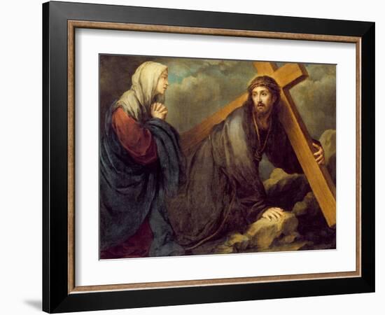 Christ at Calvary-Bartolome Esteban Murillo-Framed Giclee Print