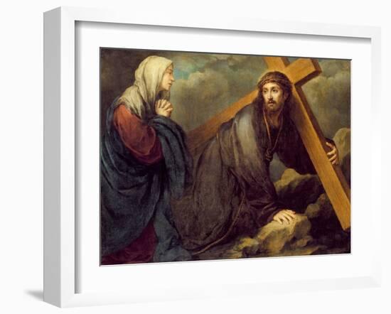 Christ at Calvary-Bartolome Esteban Murillo-Framed Giclee Print