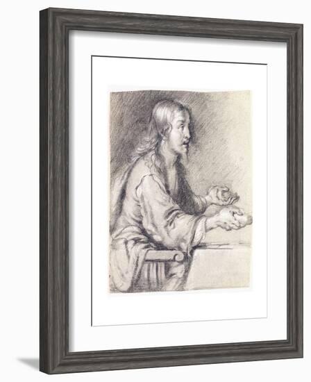 Christ at Emmaus Presenting the Bread-Bernardo Strozzi-Framed Giclee Print