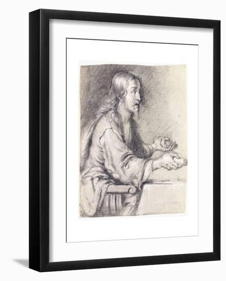 Christ at Emmaus Presenting the Bread-Bernardo Strozzi-Framed Giclee Print