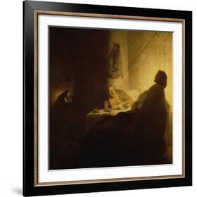 Christ at Emmaus-Rembrandt van Rijn-Framed Giclee Print