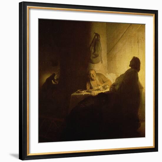 Christ at Emmaus-Rembrandt van Rijn-Framed Giclee Print