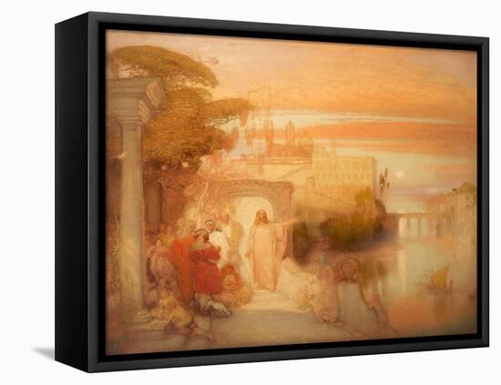 Christ at Jerusalem, 1907-William Shackleton-Framed Premier Image Canvas