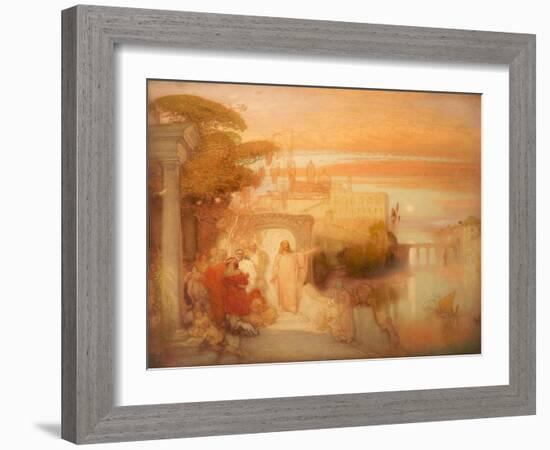 Christ at Jerusalem, 1907-William Shackleton-Framed Giclee Print