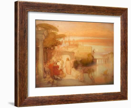 Christ at Jerusalem, 1907-William Shackleton-Framed Giclee Print