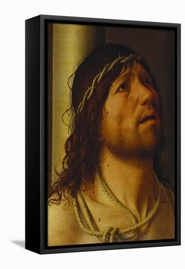 Christ at the Column-Antonello da Messina-Framed Premier Image Canvas