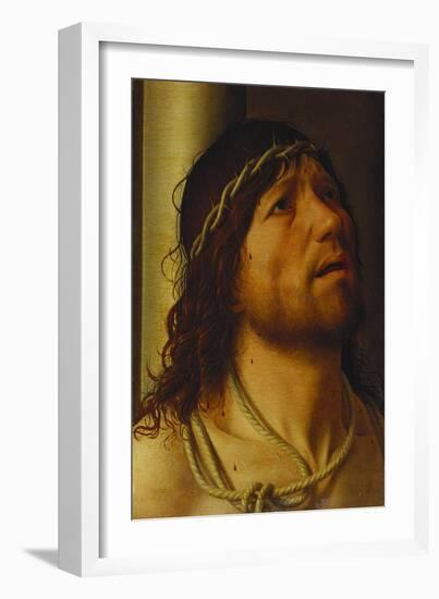 Christ at the Column-Antonello da Messina-Framed Giclee Print