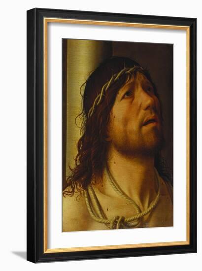 Christ at the Column-Antonello da Messina-Framed Giclee Print