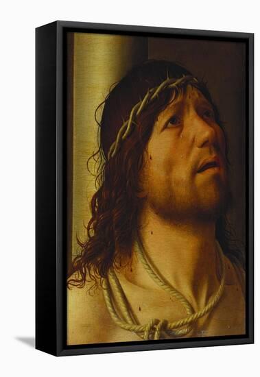 Christ at the Column-Antonello da Messina-Framed Premier Image Canvas