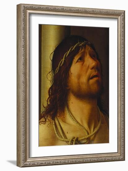 Christ at the Column-Antonello da Messina-Framed Giclee Print