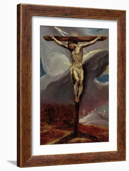 Christ at the Cross-El Greco-Framed Art Print