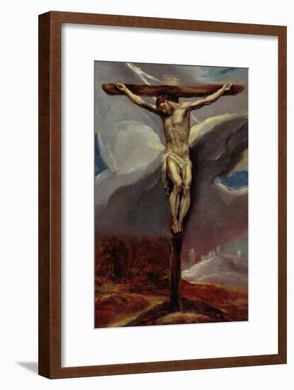 Christ at the Cross-El Greco-Framed Art Print