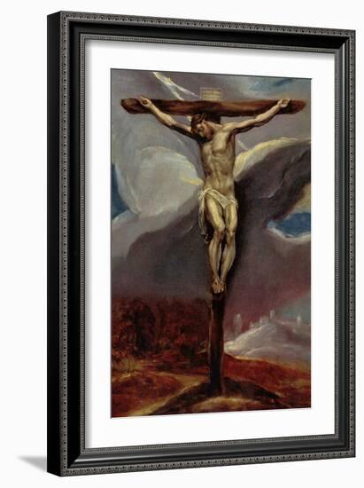 Christ at the Cross-El Greco-Framed Art Print