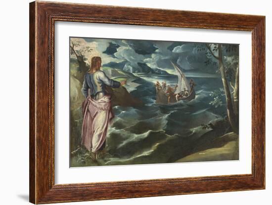 Christ at the Sea of Galilee, c.1575-80-Jacopo Robusti Tintoretto-Framed Giclee Print