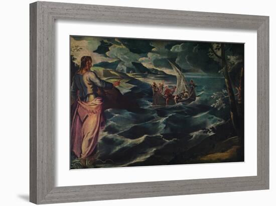 'Christ at the Sea of Galilee', c1575-1580.-Jacopo Tintoretto-Framed Giclee Print