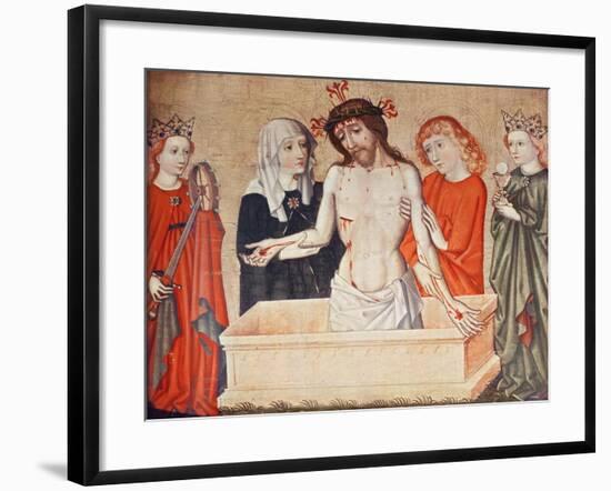 Christ at the Sepulchre, Supported by His Mother and Saint John-null-Framed Giclee Print