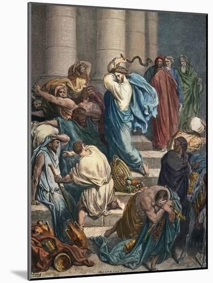 Christ at the Temple-Gustave Doré-Mounted Giclee Print