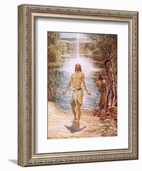 Christ Baptised by John the Baptist-William Brassey Hole-Framed Giclee Print