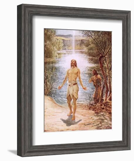 Christ Baptised by John the Baptist-William Brassey Hole-Framed Giclee Print