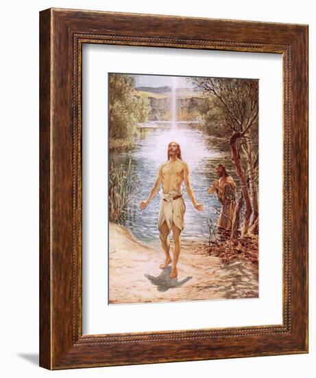 Christ Baptised by John the Baptist-William Brassey Hole-Framed Giclee Print