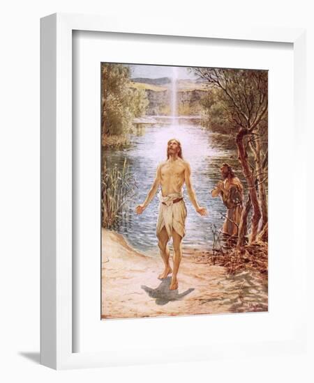 Christ Baptised by John the Baptist-William Brassey Hole-Framed Giclee Print