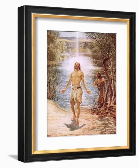 Christ Baptised by John the Baptist-William Brassey Hole-Framed Giclee Print