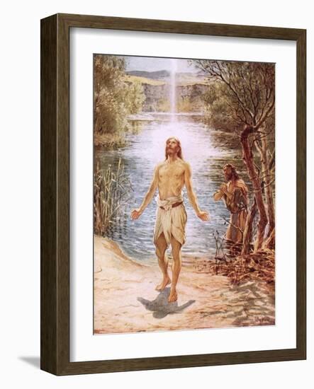 Christ Baptised by John the Baptist-William Brassey Hole-Framed Giclee Print