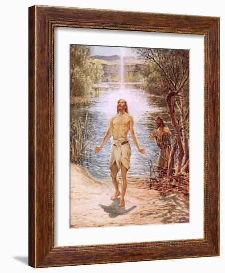 Christ Baptised by John the Baptist-William Brassey Hole-Framed Giclee Print