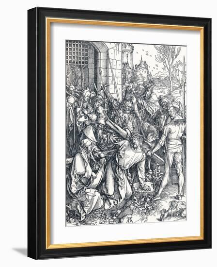 Christ Bearing the Cross, 1498-Albrecht Dürer-Framed Giclee Print