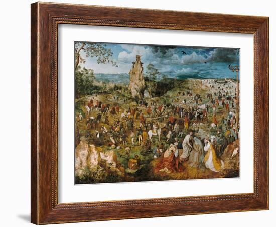 Christ Bearing the Cross, 1569-Pieter Bruegel the Elder-Framed Giclee Print