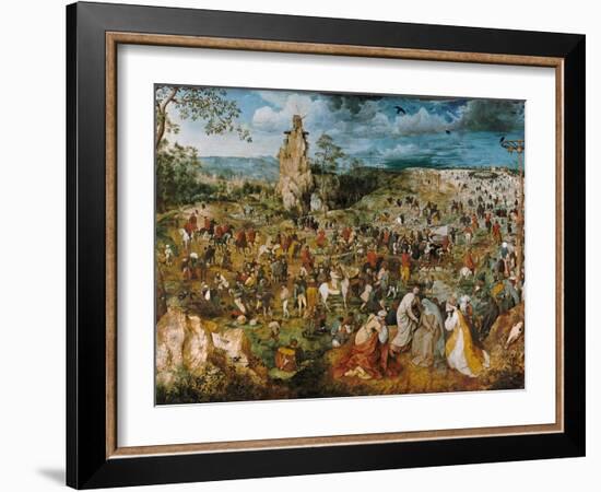 Christ Bearing the Cross, 1569-Pieter Bruegel the Elder-Framed Giclee Print