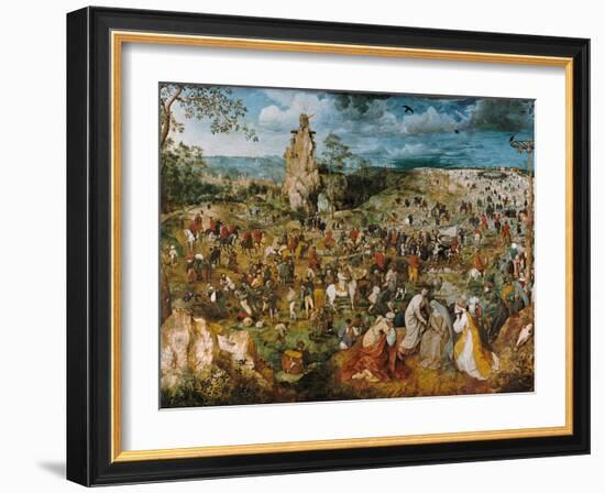 Christ Bearing the Cross, 1569-Pieter Bruegel the Elder-Framed Giclee Print