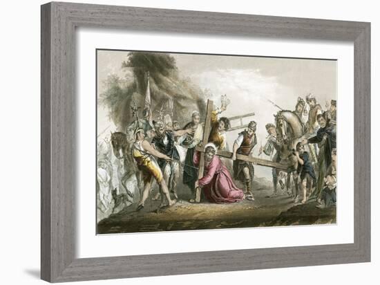 Christ Bearing the Cross-Paolo Veronese-Framed Giclee Print