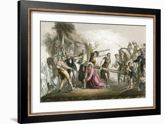 Christ Bearing the Cross-Paolo Veronese-Framed Giclee Print