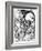 Christ before Annas (Engraving)-Martin Schongauer-Framed Giclee Print