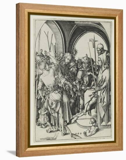 Christ before Annas-Martin Schongauer-Framed Premier Image Canvas