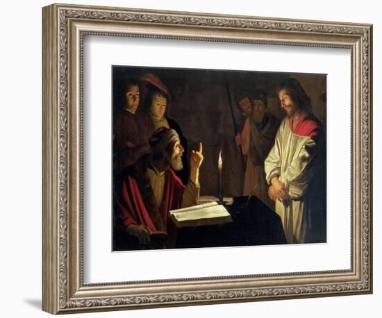 Christ Before Caiaphas-Gerrit van Honthorst-Framed Giclee Print