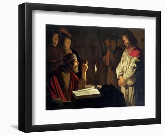 Christ Before Caiaphas-Gerrit van Honthorst-Framed Giclee Print