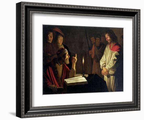 Christ Before Caiaphas-Gerrit van Honthorst-Framed Giclee Print